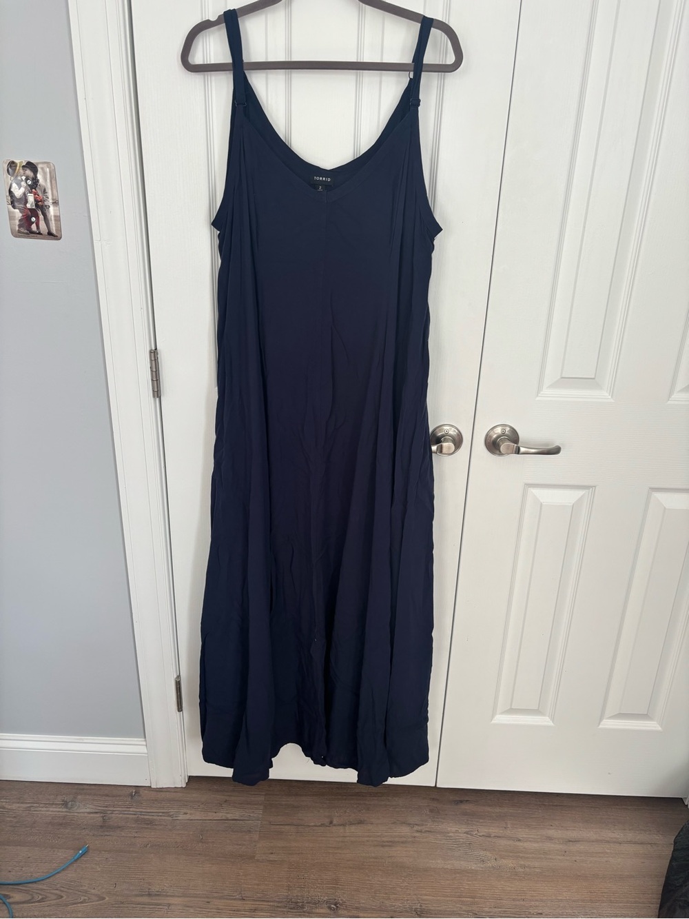 torrid Navy Maxi  Dress with Adjustable Straps